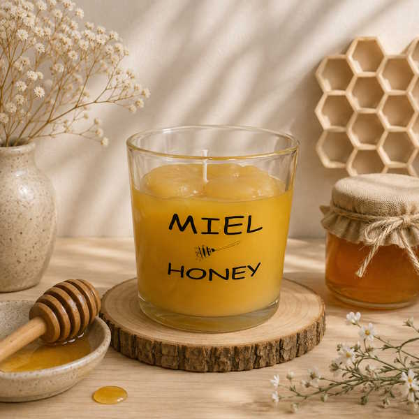 Vela vaso aroma Miel
